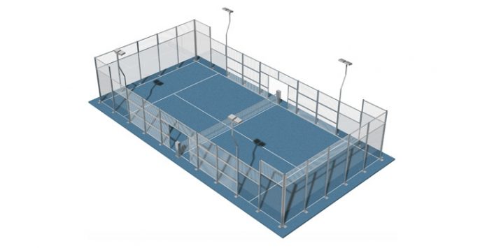 indoor padel tennis size of a padel court