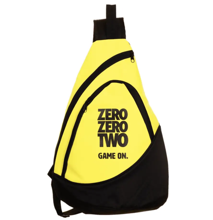 Game On pickleball sling bag yellow/black