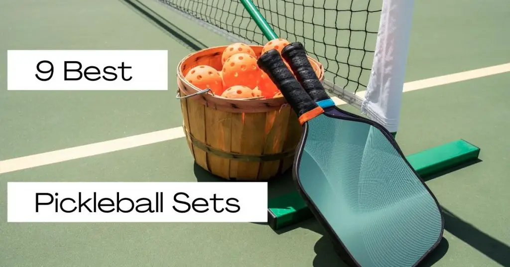 Bets pickleball sets with bucket of balls