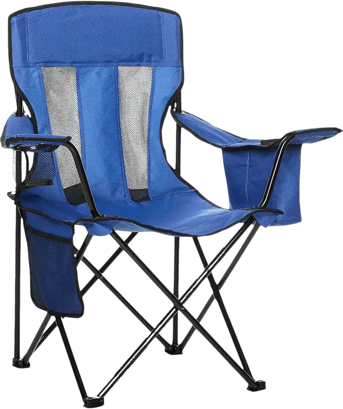 Blue folding chair 