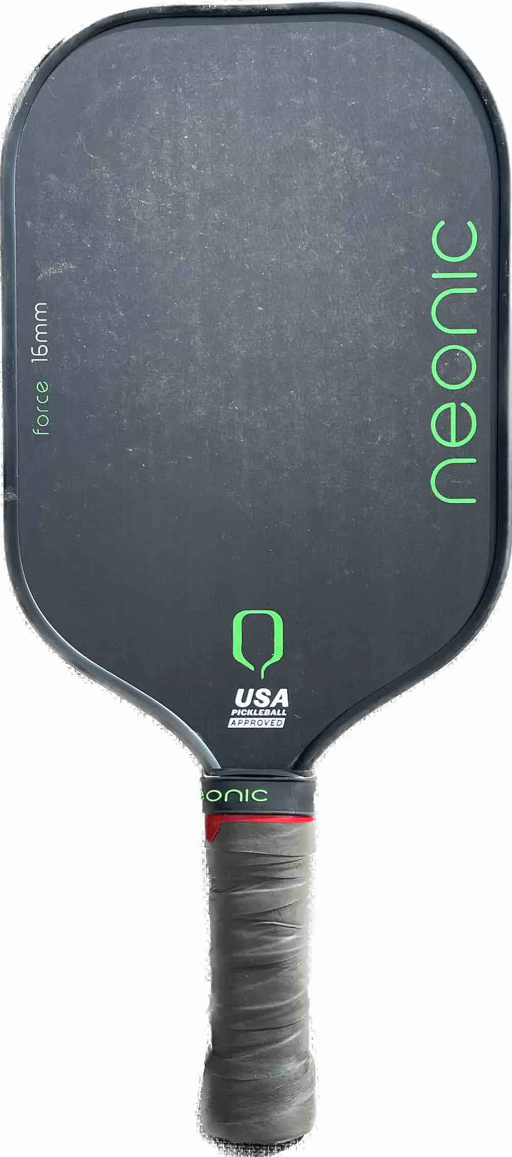 Neonic picleball paddle in green and black 